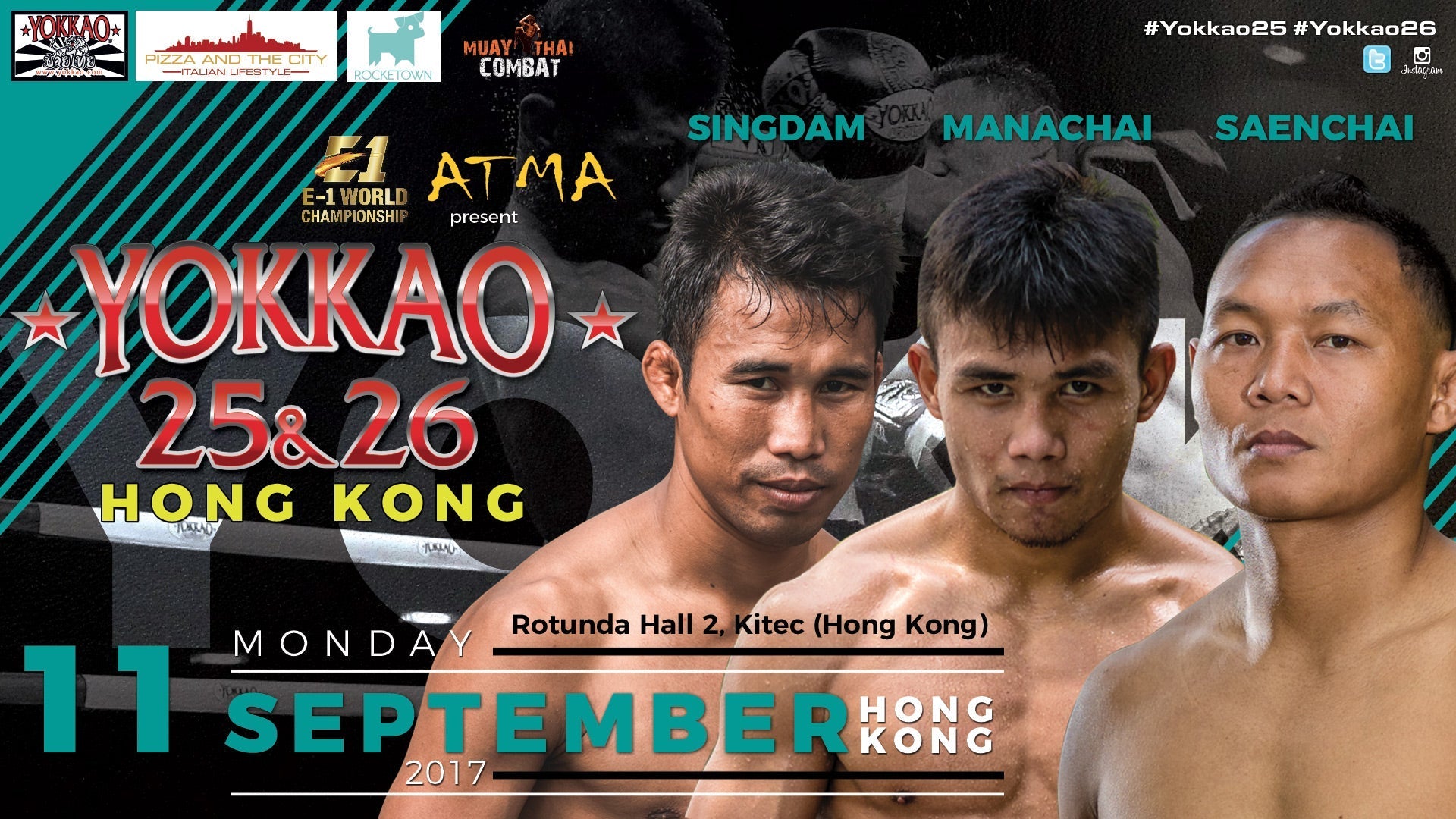 Breaking News: Saenchai, Singdam and Manachai to Headline YOKKAO 25 - 26-YOKKAO