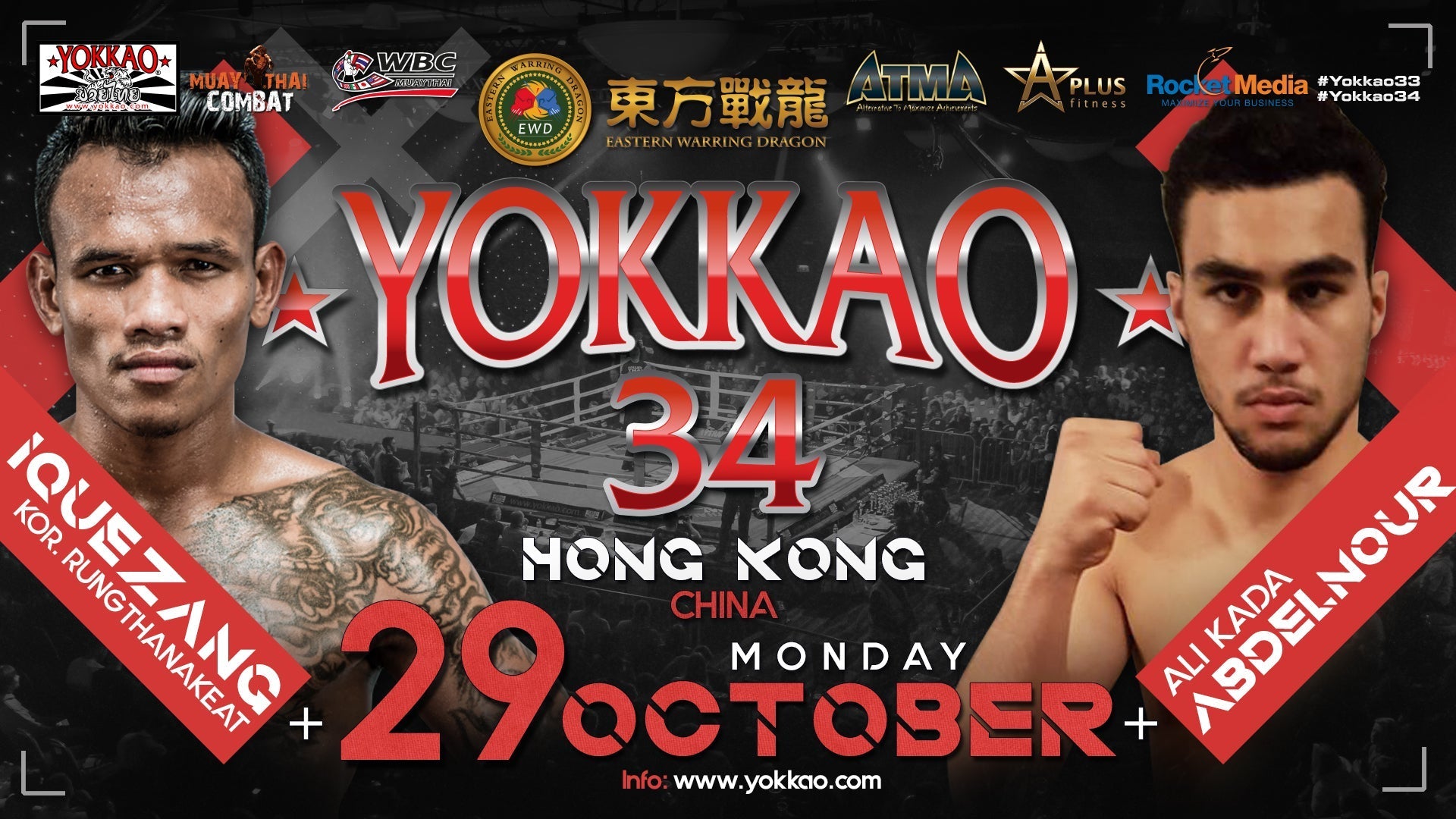 YOKKAO 34: Iquezang Kor Rungthanakeat vs Abdelnour Ali-Kada-YOKKAO