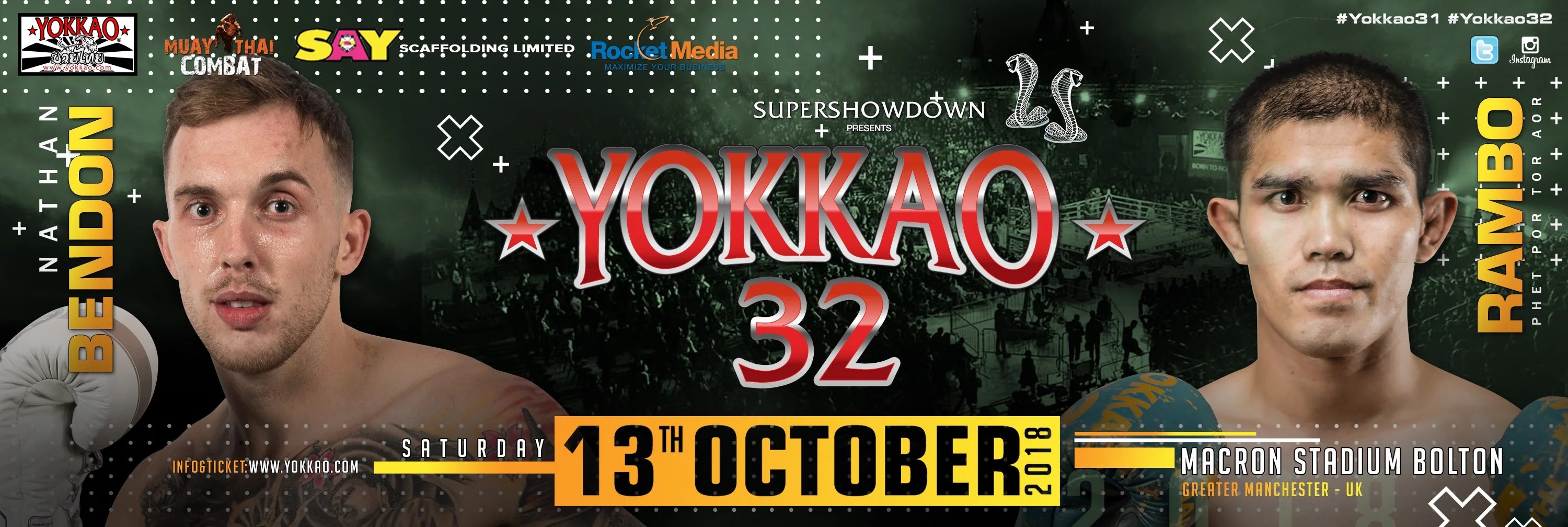 YOKKAO 32 Event Muay Thai Banner