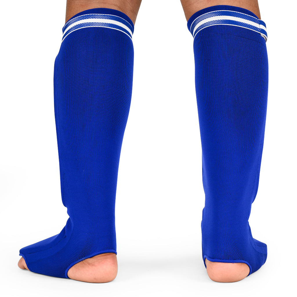 YOKKAO Kids Cotton Shin Guards Blue - YOKKAO