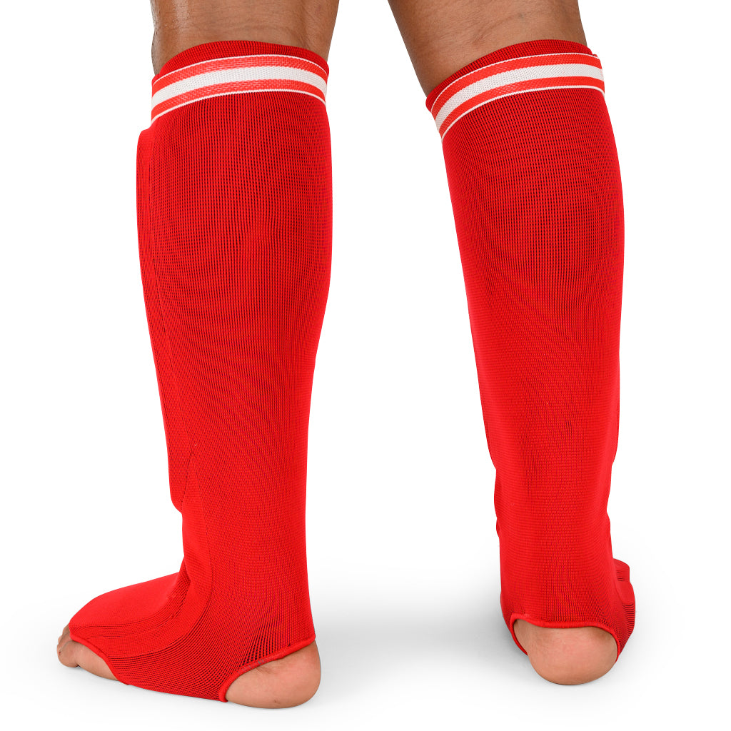 YOKKAO Kids Cotton Shin Guards Red - YOKKAO