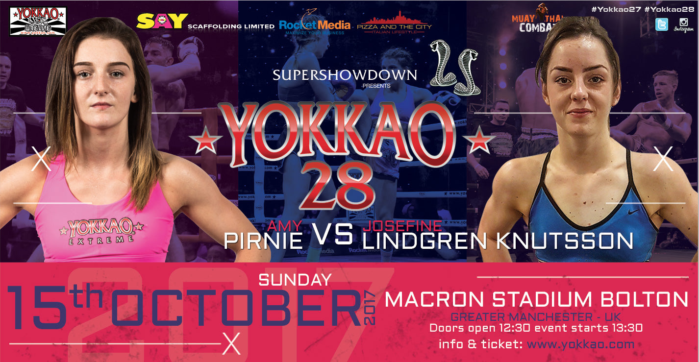 Amy Pirnie faces Josefine “Little Thunder” Lindgren Knutsson at YOKKAO 28!