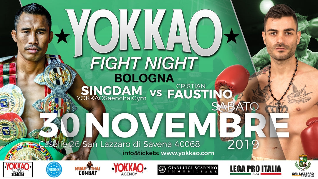 Singdam vs Faustino to Headline YOKKAO Fight Night Bologna