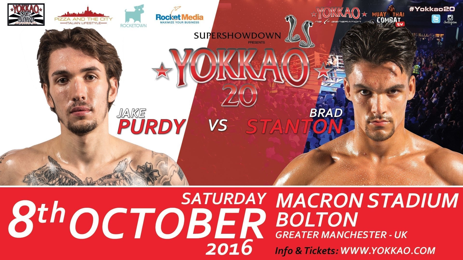 Jake Purdy vs Brad Stanton added to YOKKAO 20!-YOKKAO