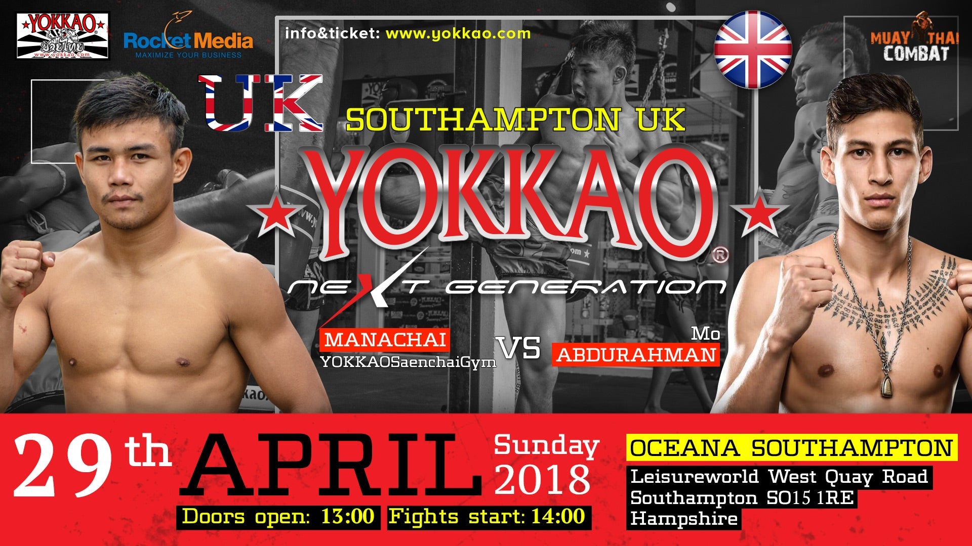 Manachai Faces Rising Kickboxing Star Mo Abdurahman in UK!