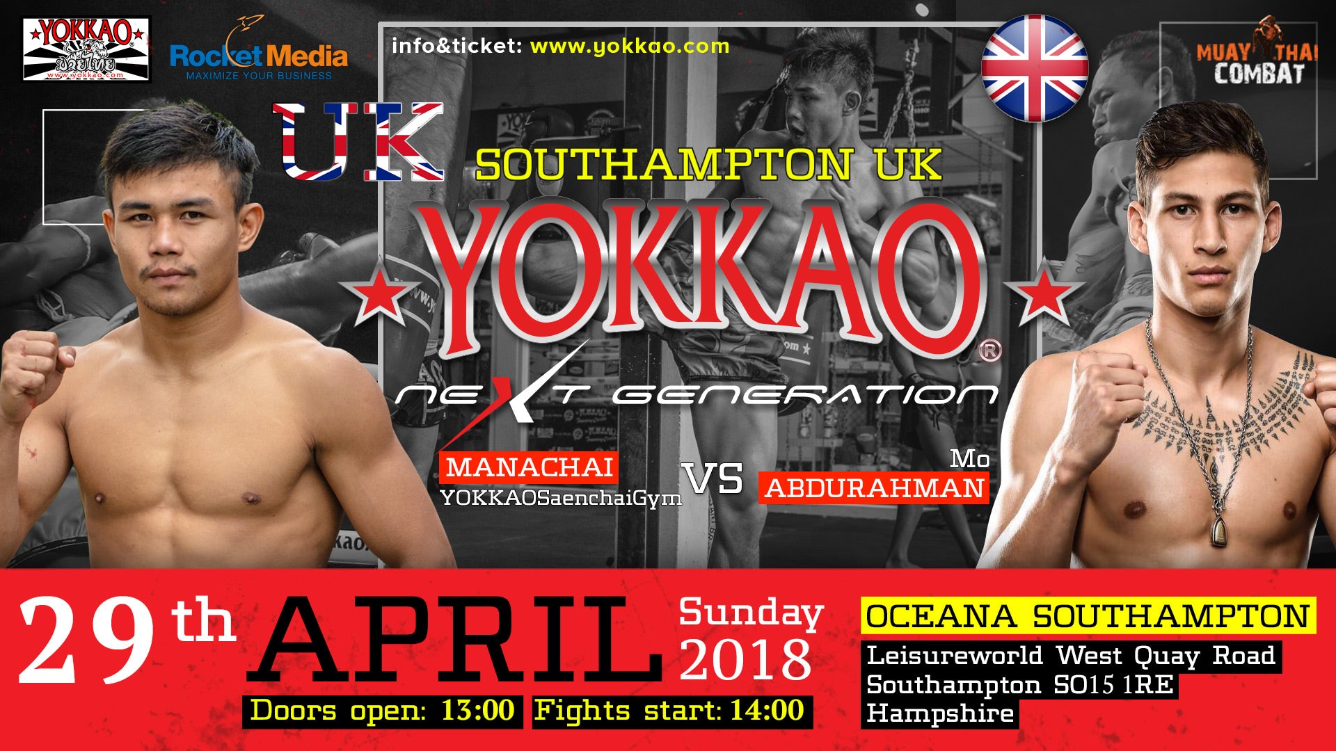 Manachai Faces Rising Kickboxing Star Mo Abdurahman in UK!