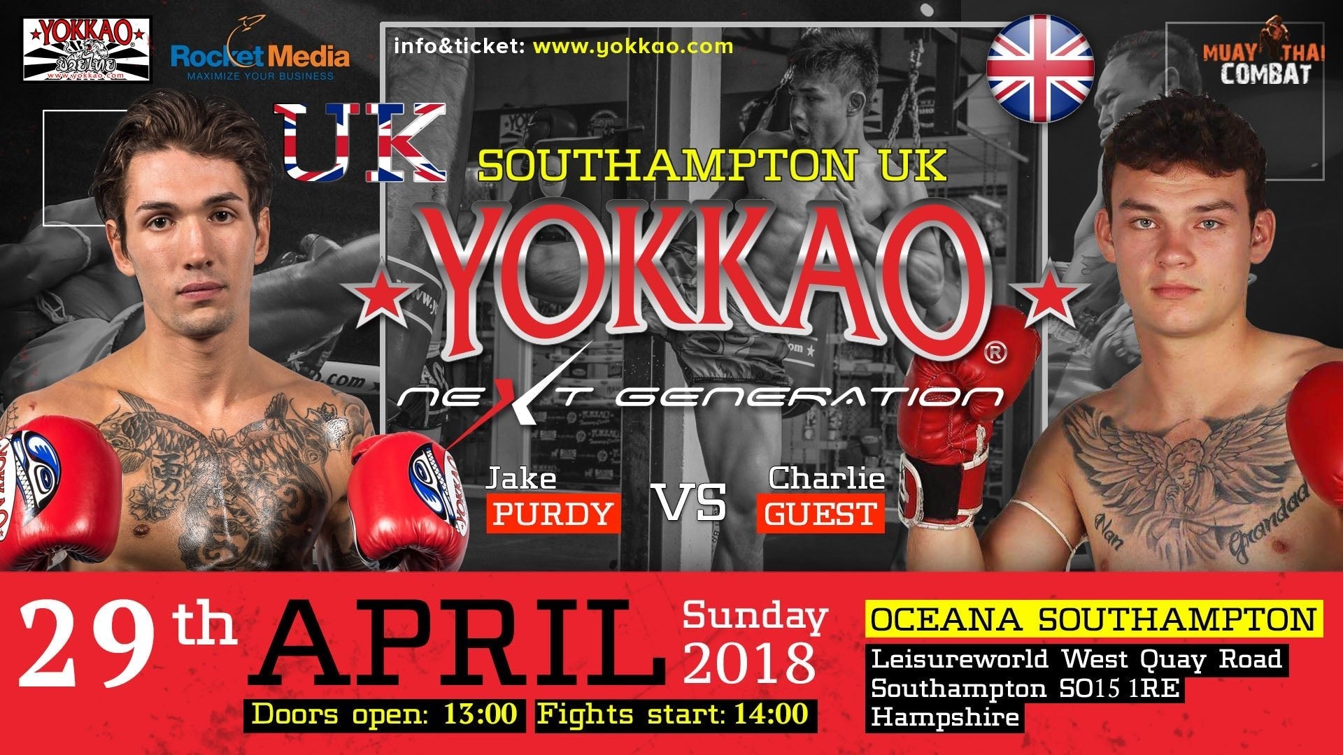 YOKKAO Next Generation Southampton: Jake Purdy vs Charlie Guest-YOKKAO