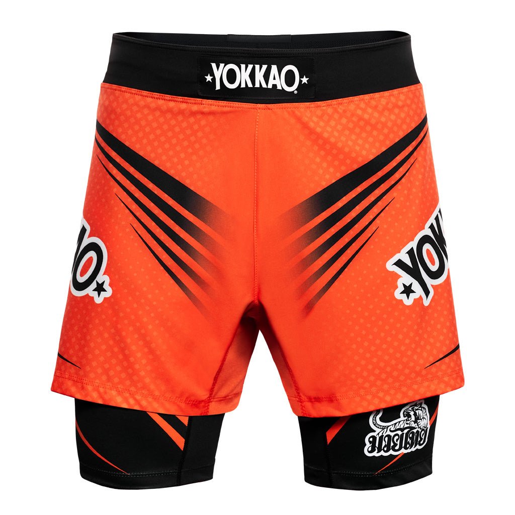 ボクシング Yokkao Dual Fight Shorts Sz L YOKKAO Dual Fight Shorts | MMA & Muay Thai Training Gear | YOKKAO