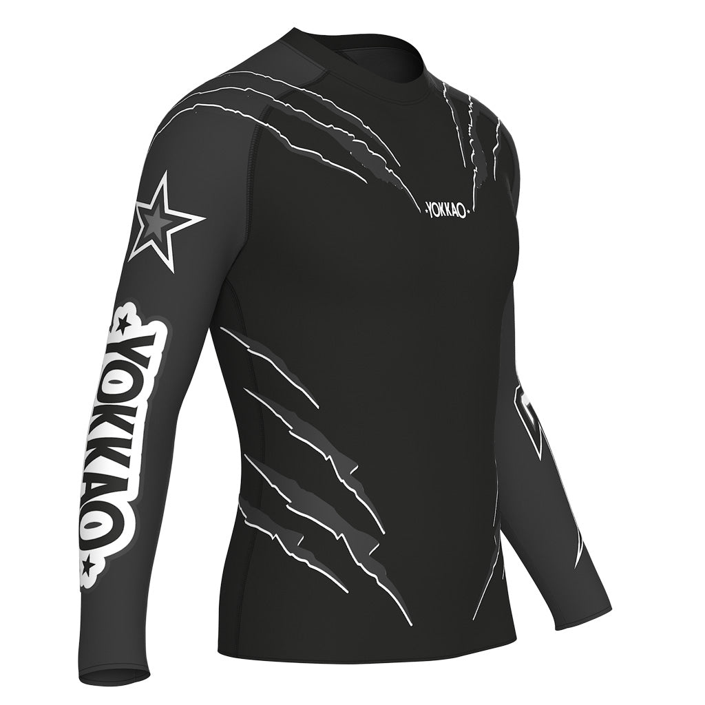 Scratch Compression Rashguard Long Sleeve Shirts