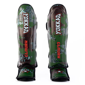 Thai Camo Shin Guards