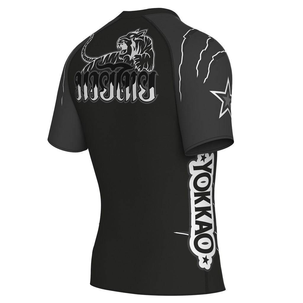 Scratch Compression Rashguard Short Sleeve Shirts