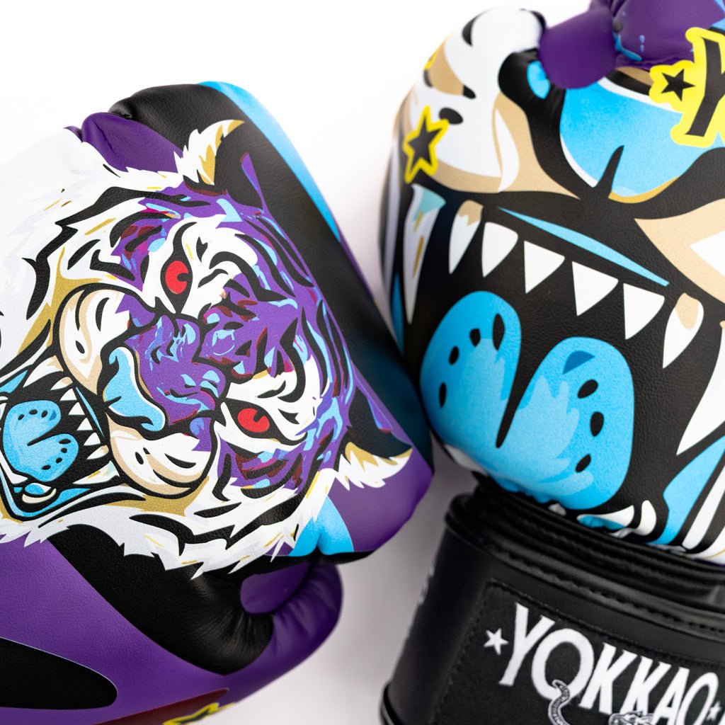 YOKKAO Angry Tiger Boxing Gloves | Premium Muay Thai Gear | YOKKAO