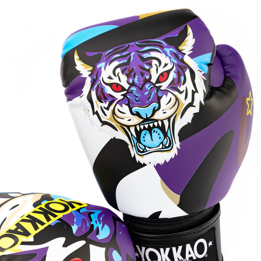 YOKKAO Angry Tiger Boxing Gloves | Premium Muay Thai Gear | YOKKAO