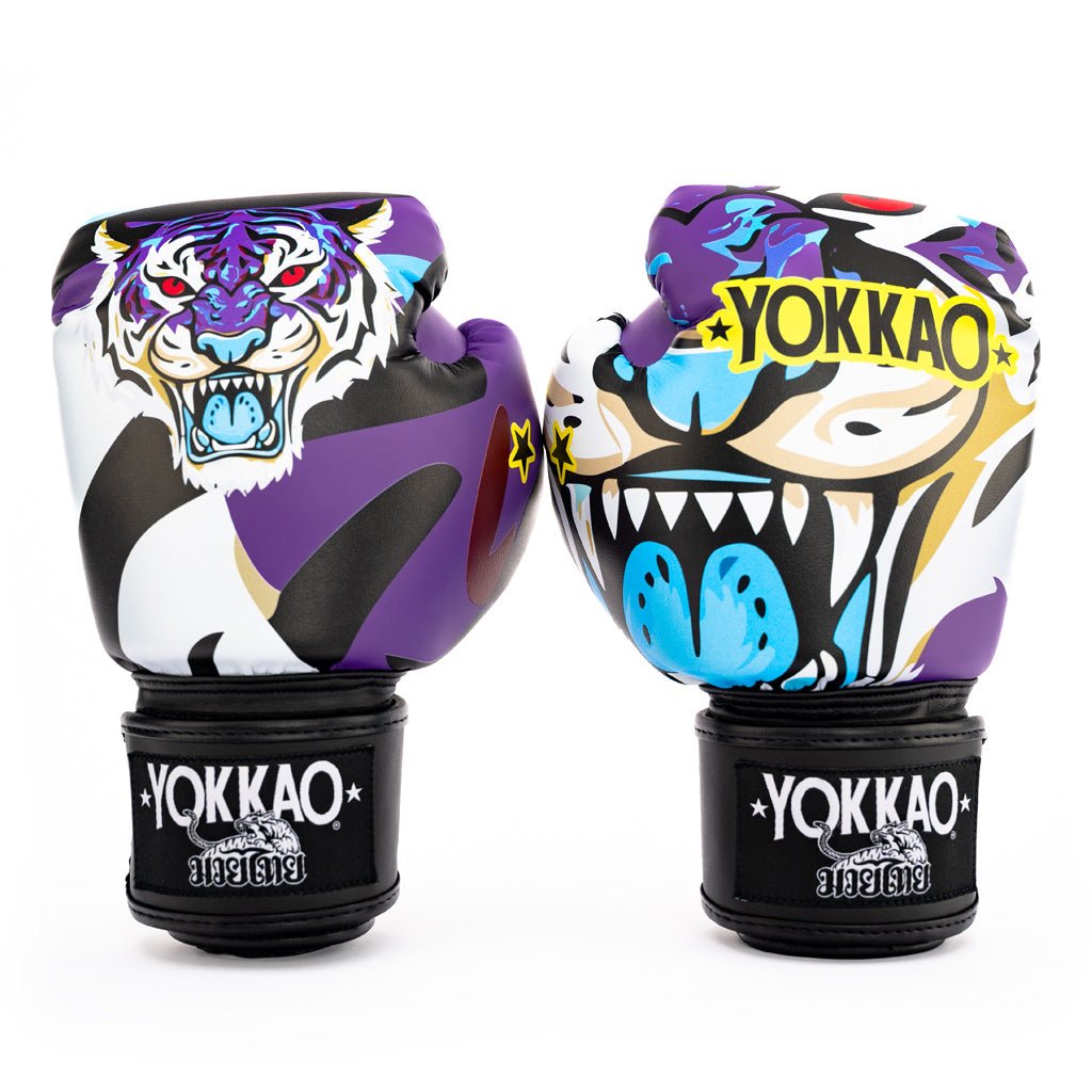 YOKKAO Angry Tiger Boxing Gloves | Premium Muay Thai Gear | YOKKAO