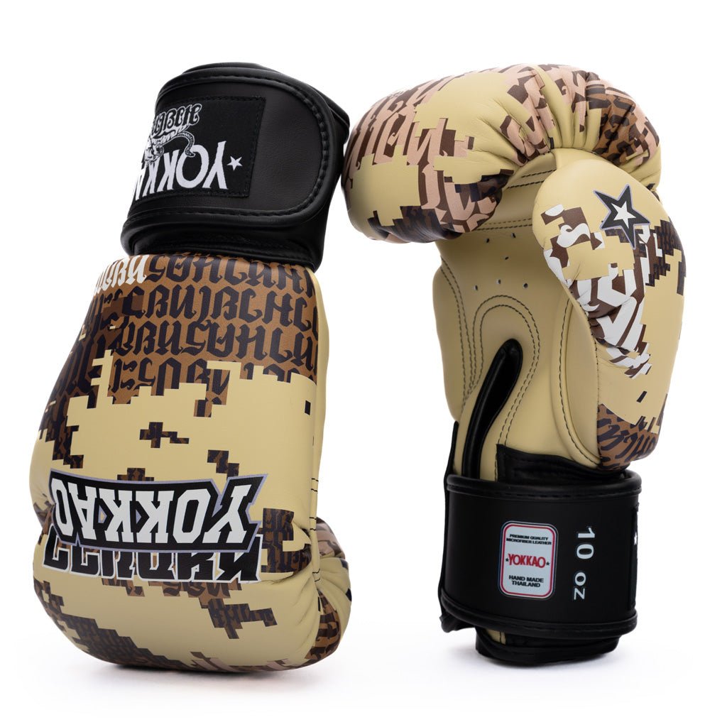 YOKKAO Official Fight Team ムエタイグローブ　10oz YOKKAO Thai Camo Boxing Gloves | Premium Muay Thai Gear | YOKKAO