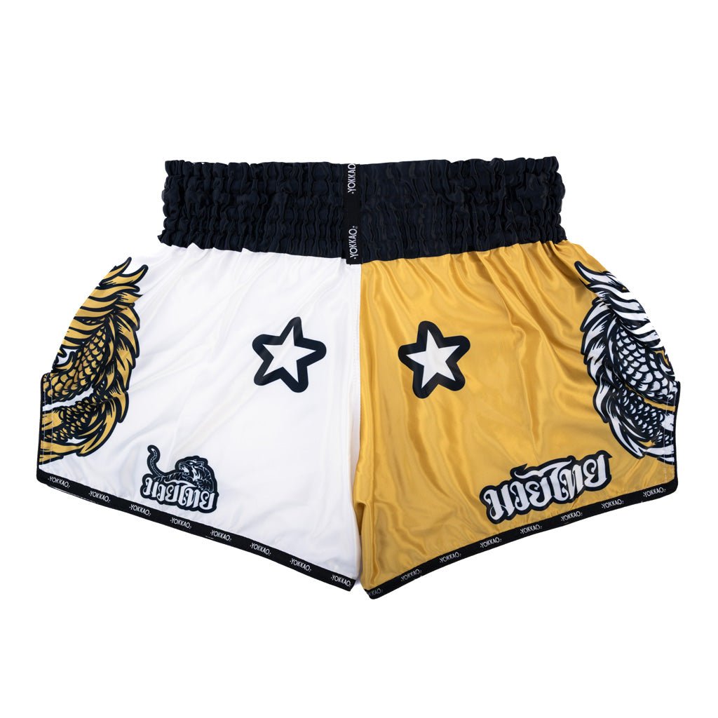 YOKKAO ボクシングショーツ バンコク Original Muay Thai Shorts Gold | Best Shorts for Training