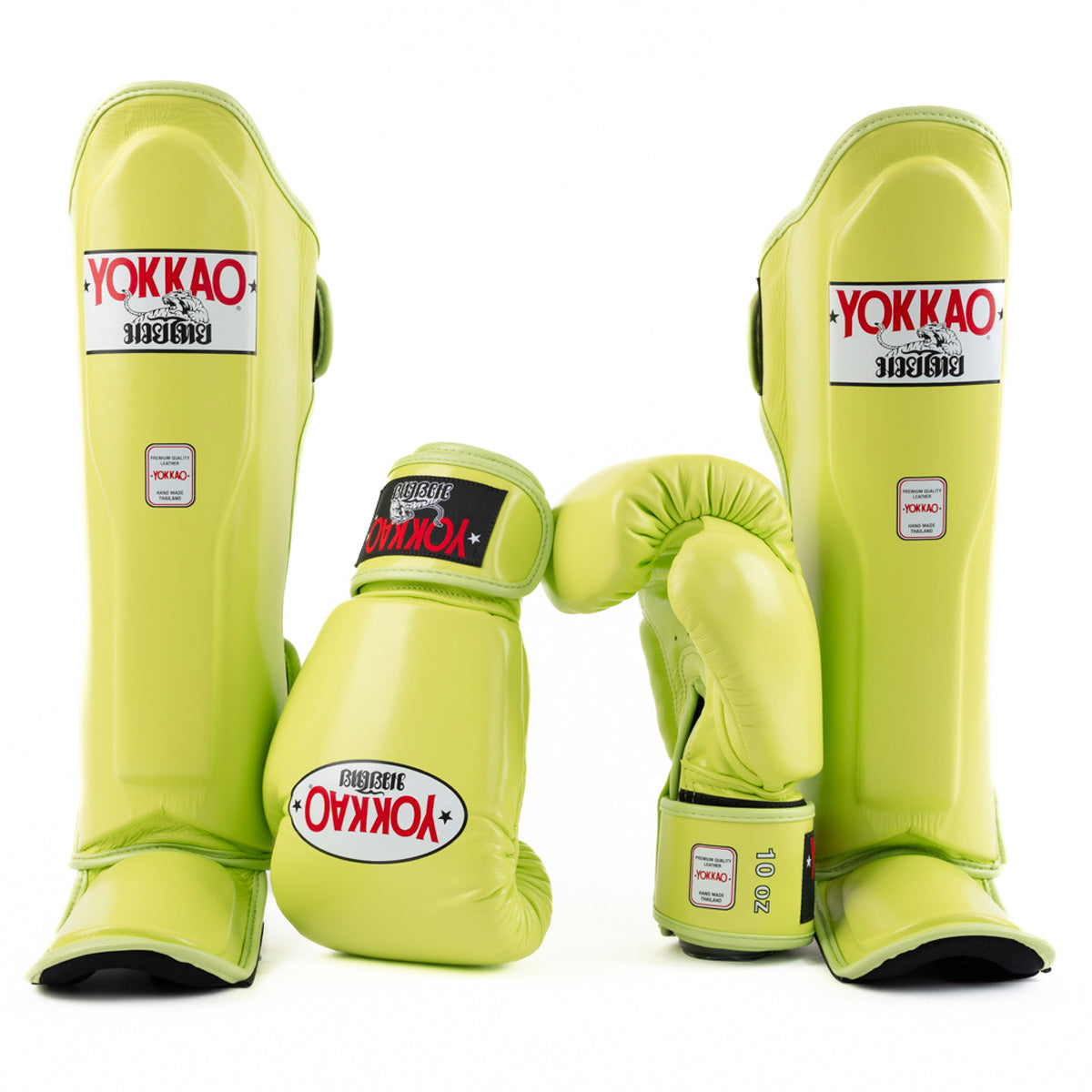 Matrix Lime Punch Shin Guards | YOKKAO USA