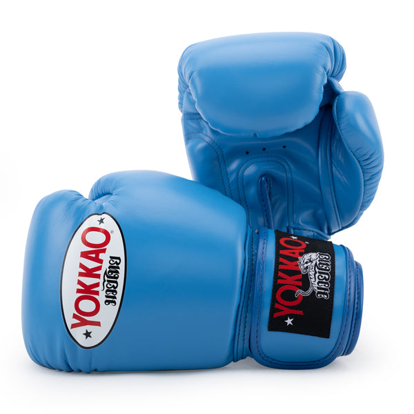 FUDO Supreme Black Leather Velcro Muay Thai Kickboxing Gloves – IKKEN SPORTS