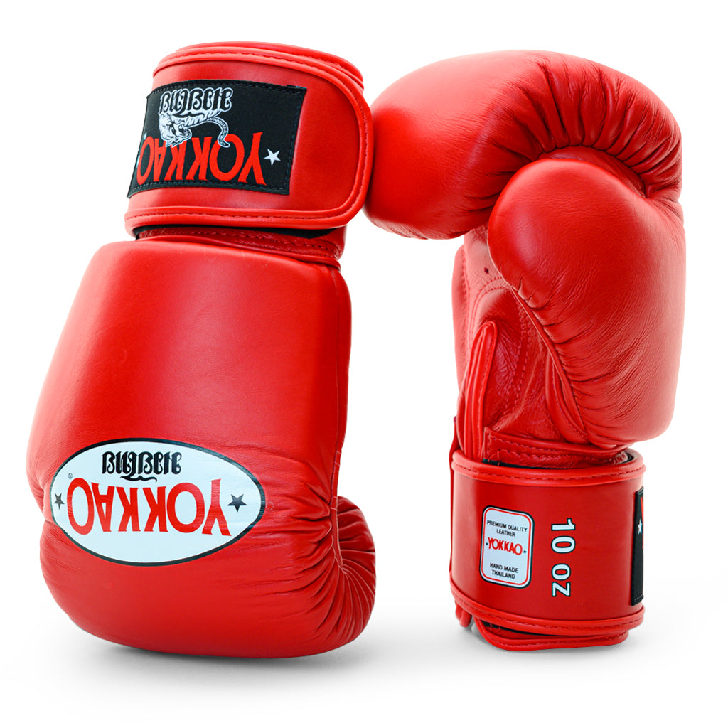 Muay Thai Gloves | YOKKAO Matrix Red Boxing Gloves